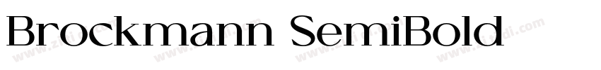 Brockmann SemiBold字体转换